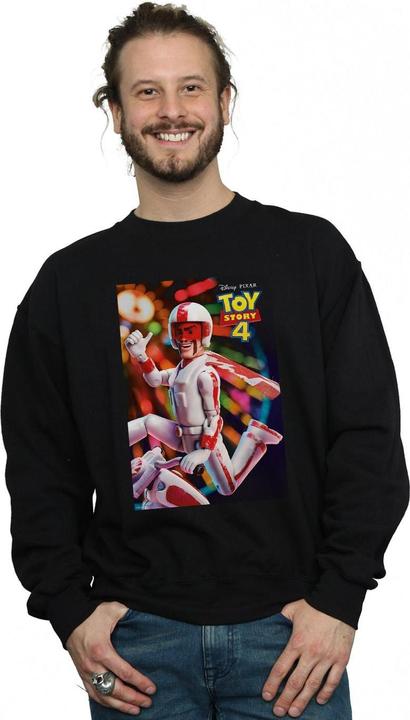 Actual product image Disney Mens Toy Story 4 Duke Caboom Poster Sweatshirt (XL)