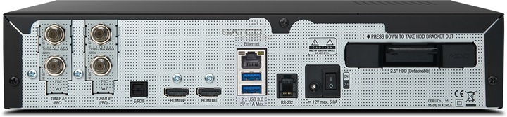 Actual product image Vu+ Duo 4K SE (4 GB, 4x DVB-S2 (2x Twin), CI Shaft)