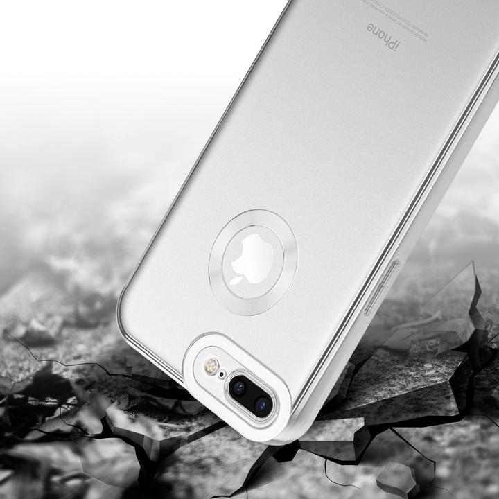 Produktbild Cadorabo TPU Hülle Chrome mit Kameraschutz für Apple iPhone 7 PLUS / 7S PLUS / 8 PLUS (Apple iPhone 7 Plus, Apple iPhone 7s Plus)