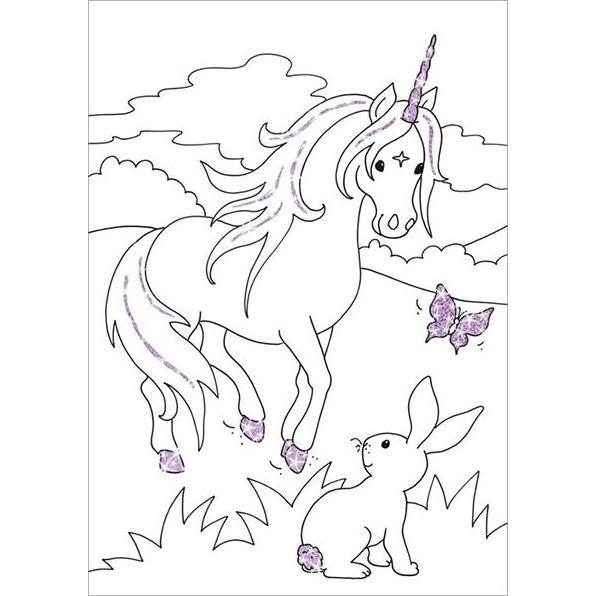 Thumbnail - Tessloff Glitzerzauber-Malblock Einhörner