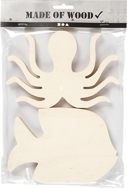 Produktbild Creativ Company Holzartikel Meeresfiguren 2 Stück, Nature