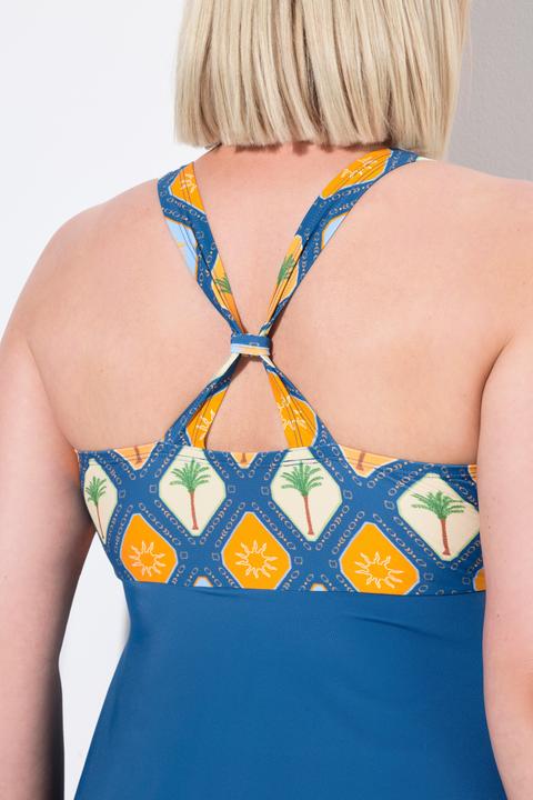 Produktbild Ulla Popken Badekleid, Schleife, Softcups, Neckholder-Optik (44)
