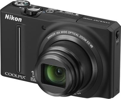 Nikon Coolpix S9100, 12MP, zoom 18x, filmati FullHD, nero