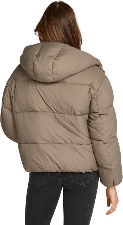 Actual product image Calvin Klein Logo Hooded Puffer Jacket (M)