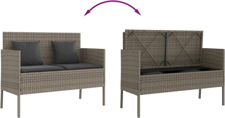 Image du produit vidaXL Ensemble salon de jardin 10 pièces avec coussins