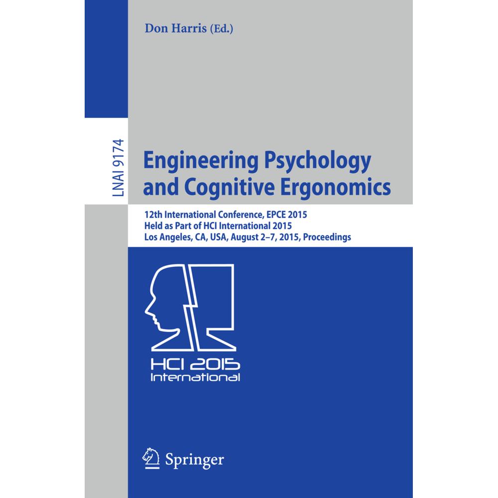 Engineering Psychology and Cognitive Ergonomics, Fachbücher von Don Harris
