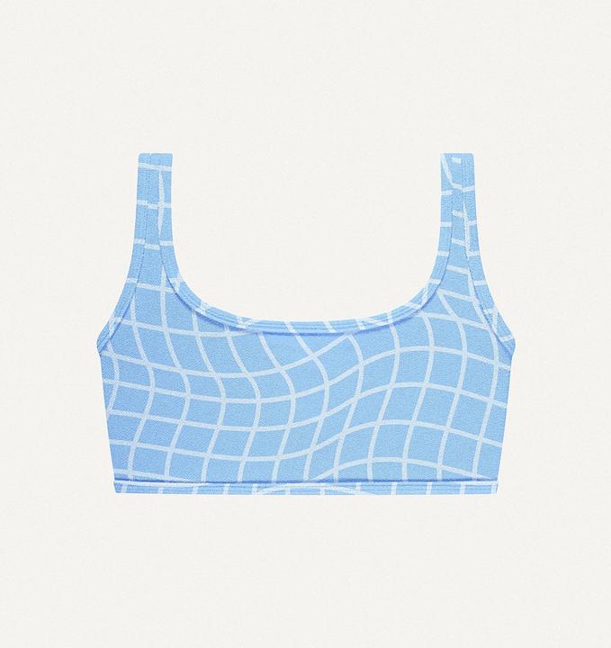 Blue Pool Print Frottee