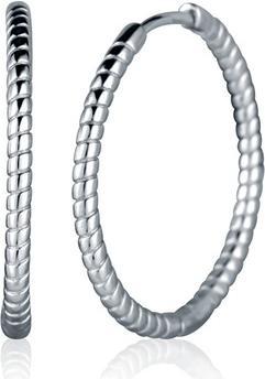 JVD - Silver hoop earrings SVLE2418XJ40000