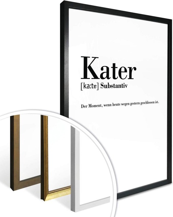 Actual product image Trenddeko Grammar - hangover (30 x 24 cm)