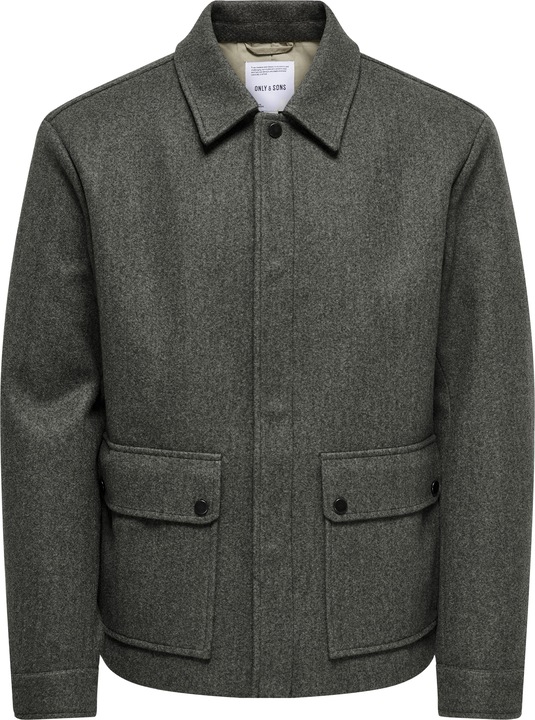 Produktbild Only & Sons Fly-Away Kragen Ärmelbündchen mit Knopf Jacke Jacke (S)