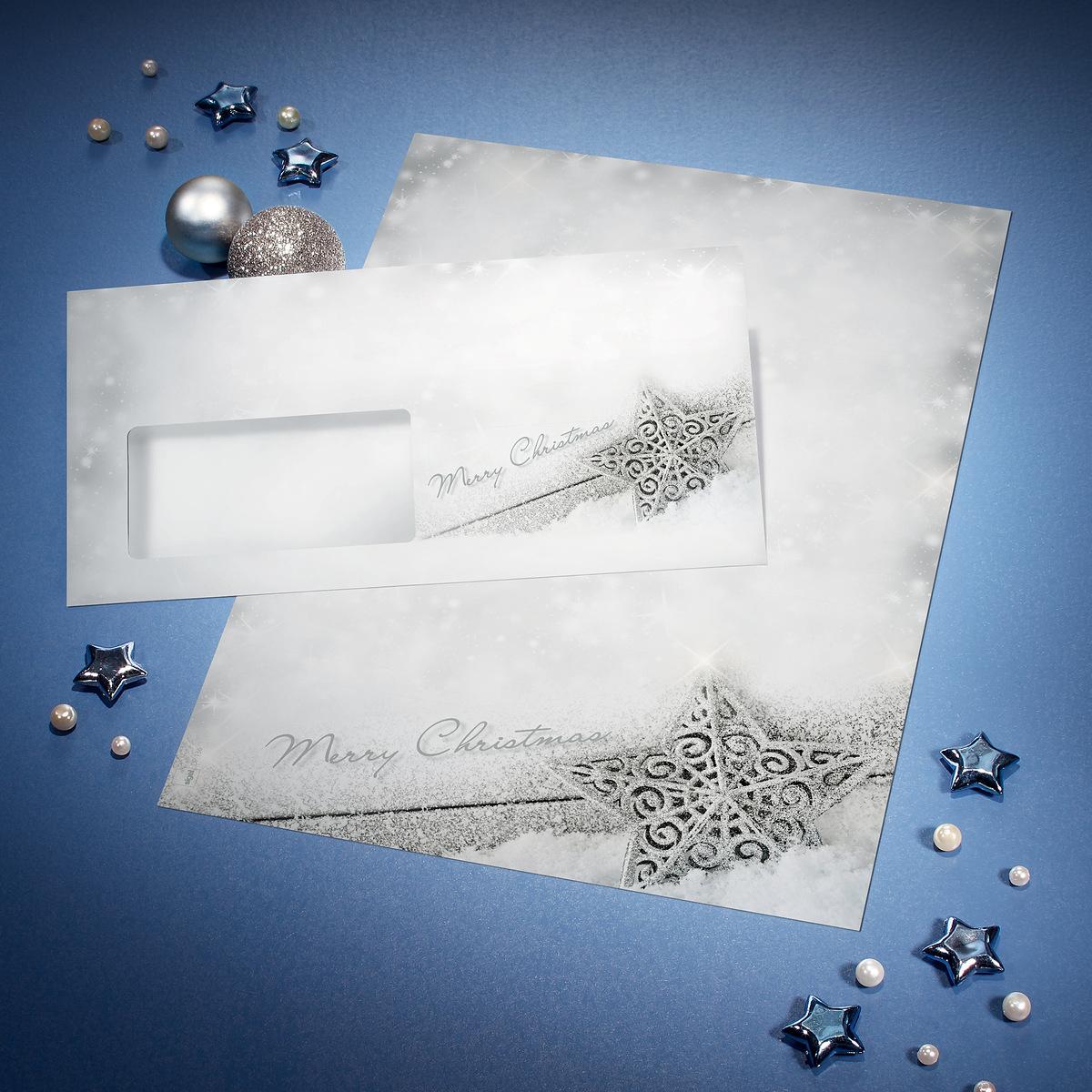 Thumbnail - Sigel, Grusskarte + Briefpapier, Weihnachts-Motiv-Papier (100 Stk.)