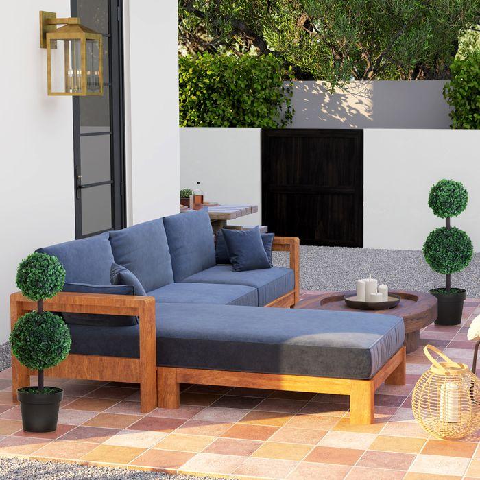 Produktbild Swisshandel24 künstliche Pflanzen 2er Set gross 67 cm Kunstpflanze mit 2 Kugel für Wohnzimmer (67 cm)