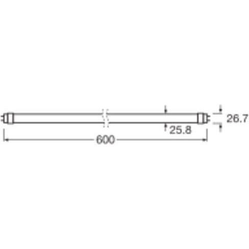 Thumbnail - Ledvance, Leuchtmittel, LED-Tube (T8, 6.30 W, 1100 lm, 1 x, C)
