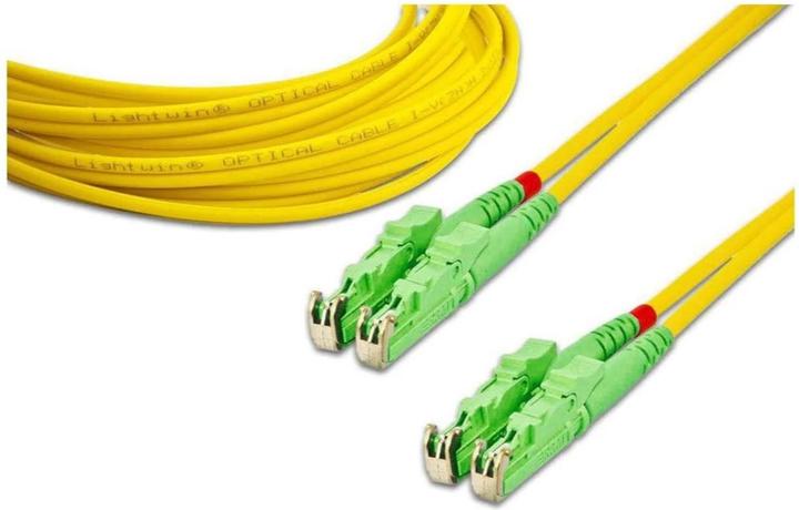 Image du produit Wirewin Câble patch à fibre optique E2000/APC-E2000/APC, monomode, duplex, 2m (2 m)