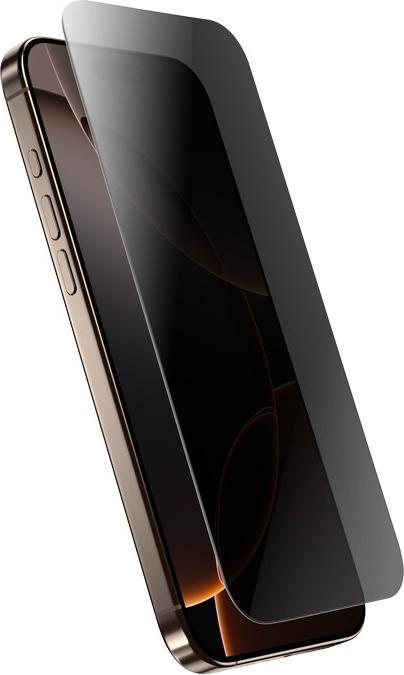 Actual product image Crong Armoured glass with privacy screen for iPhone 16 Pro Max (1 Piece, iPhone 16 Pro Max)