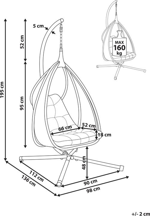 Image du produit Beliani Avegno (160 kg)