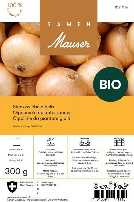 Produktbild Samen Mauser Bio Steckzwiebel Gelbe (Gemüsesamen)