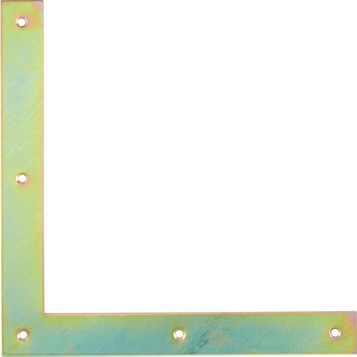 Produktbild GAH Tor-Winkel Breite 30 mm Länge 250 x 250 mm Stahl galvanisch gelb verzinkt (10 Stk.)