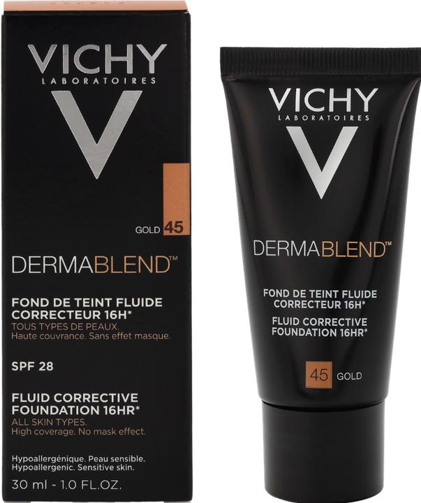 Actual product image Vichy Dermablend Complexion Correcting Make-up (45 Gold)