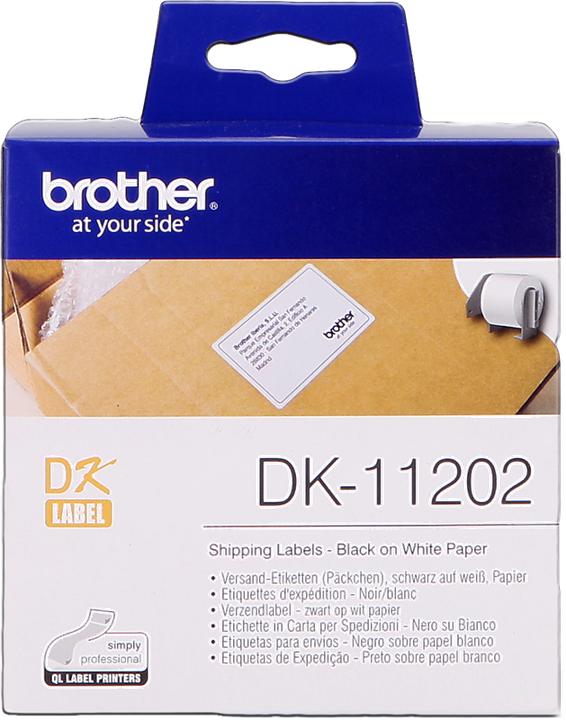 Actual product image Brother DK-11202 Shipping Labels (6.20 cm)