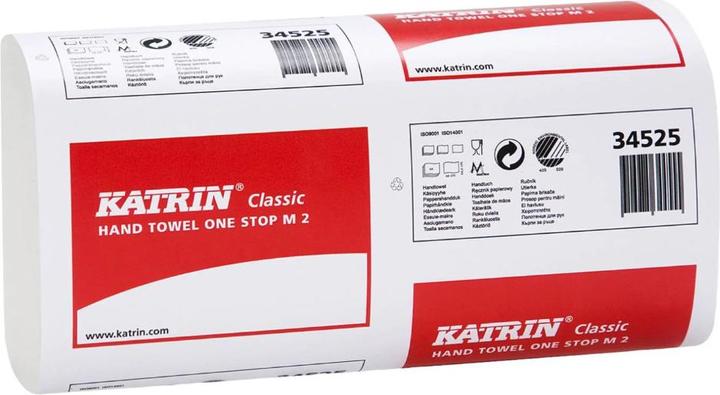 Produktbild Katrin Falthandtücher One Stop M, 2-lagig, saugstark, weiss (3.02 x)