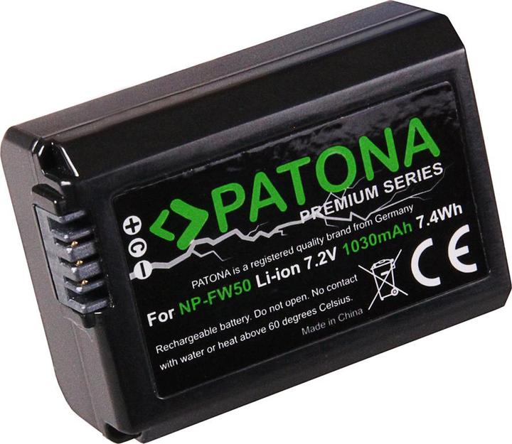 Actual product image Patona NP-FW50 charger set + 2 batteries (Camera battery charger, Camera battery)