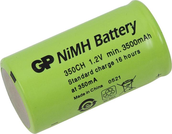 GP Batteries NiMH battery, gas-tight, Baby, NBB416, 3500 mAh, 3.5 Ah, C-Baby (1 pcs., C, 3500 mAh)