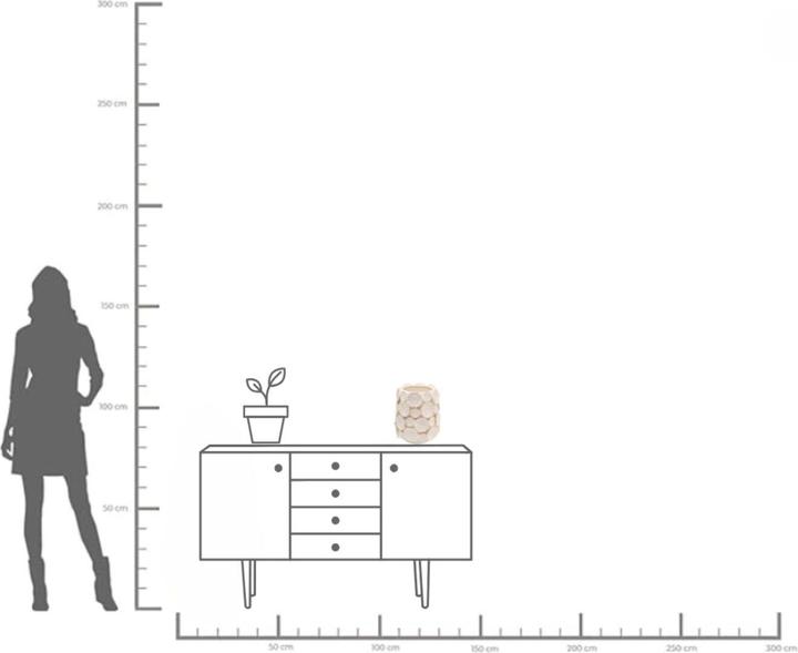 Produktbild Kare Design Vase Sunflowers Weiss 30cm