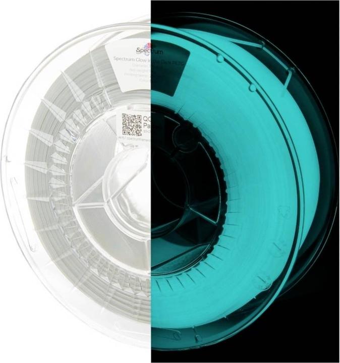 Image du produit Filaments 80537 Glow in the Dark Filament PETG nachleuchtend 1.75 mm 10 (PETG, 1.75 mm, 1000 g)