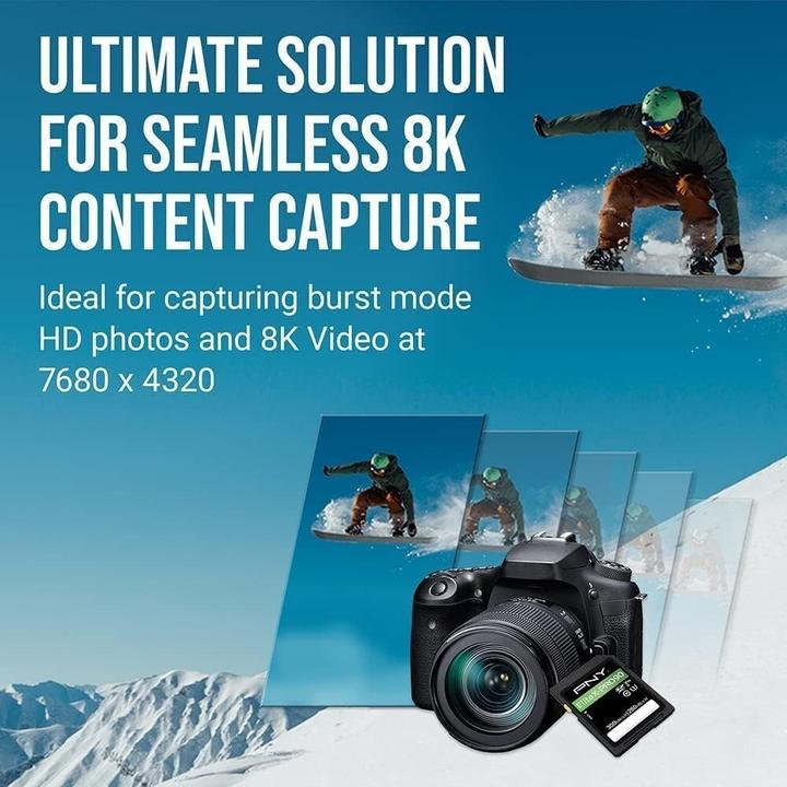 Produktbild PNY Memory Card 128GB SDXC X-PRO 90 UHS-II (128 GB, SDXC, U3, UHS-II)