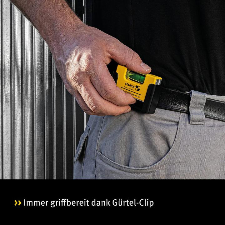 Produktbild Stabila Wasserwaage Pocket PRO Magnetic (7 cm)