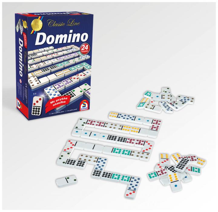 Actual product image Schmidt Spiele Domino (Italian, French, German)