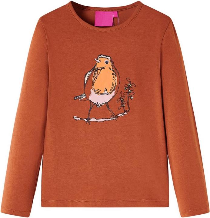 Immagine prodotto vidaXL Camicia da bambino a maniche lunghe Cognac 104,Materiale: 95 % cotone. 5 (104)