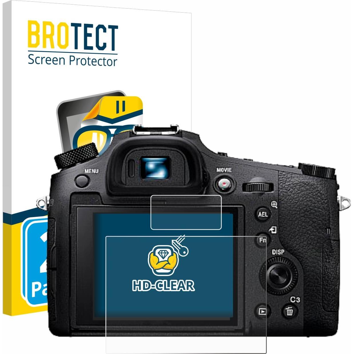 BROTECT Schutzfolie Displayschutz Klar (Displayschutz, Cyber-Shot DSC-RX10 IV), Kameraschutz, Transparent