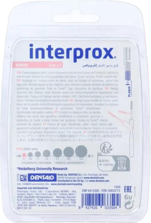 Actual product image Interprox nano (6 x, 0.60 mm)