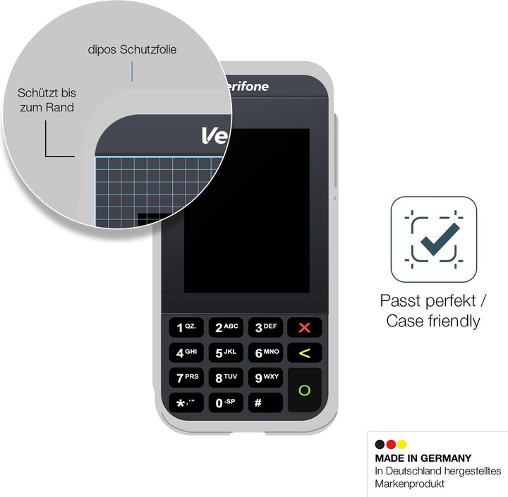 Actual product image Dipos Anti-Shock Screen Protector Matte (1 Piece, Verifone e285)