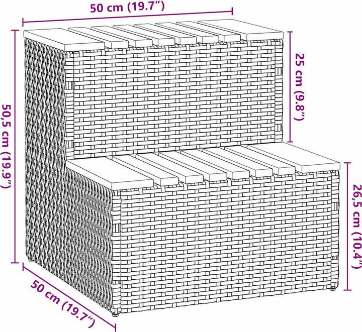 Actual product image vidaXL Whirlpool-Stufe