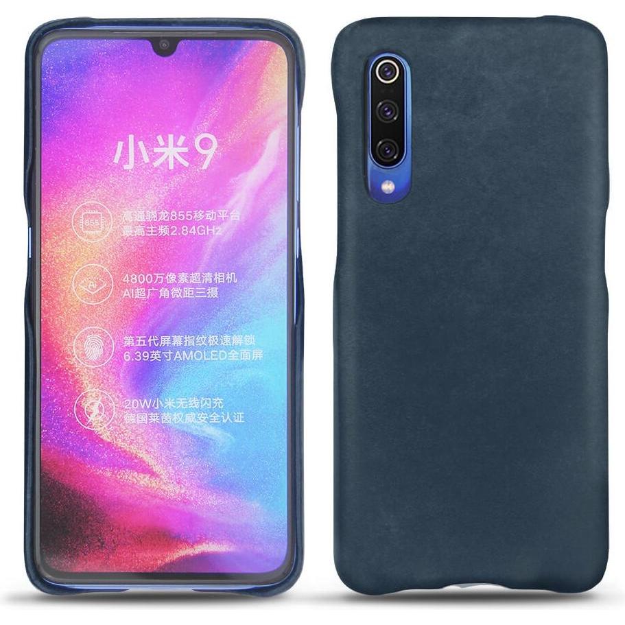 Noreve Lederschutzhülle (Xiaomi Mi 9), Smartphone Hülle, Blau