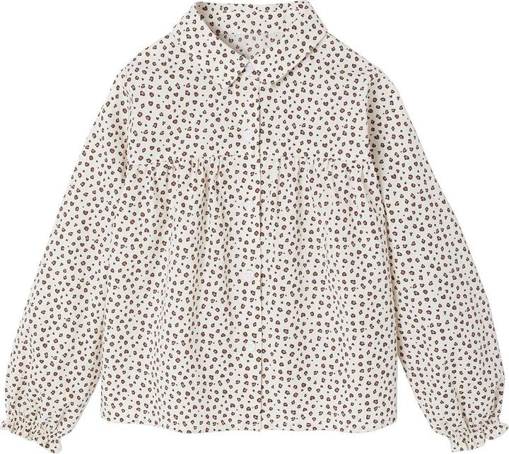 Immagine prodotto Vertbaudet Weit geschnittene Mädchen Bluse aus Baumwollstoff (98)
