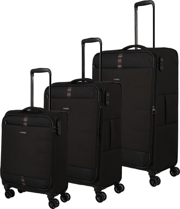 Produktbild Travelite Rügen 4 Rollen Kofferset 3-teilig mit Dehnfalte (184 l)