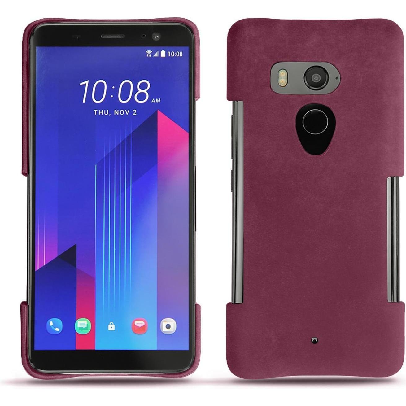 Noreve Lederschutzhülle (HTC U11+), Smartphone Hülle, Violett