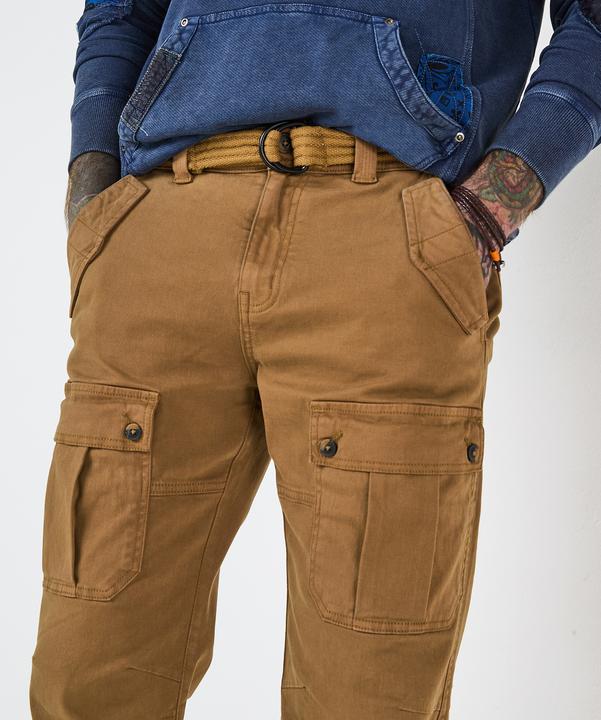 Actual product image Joe Browns Classic Cargo Trousers with Woven Belt (34)