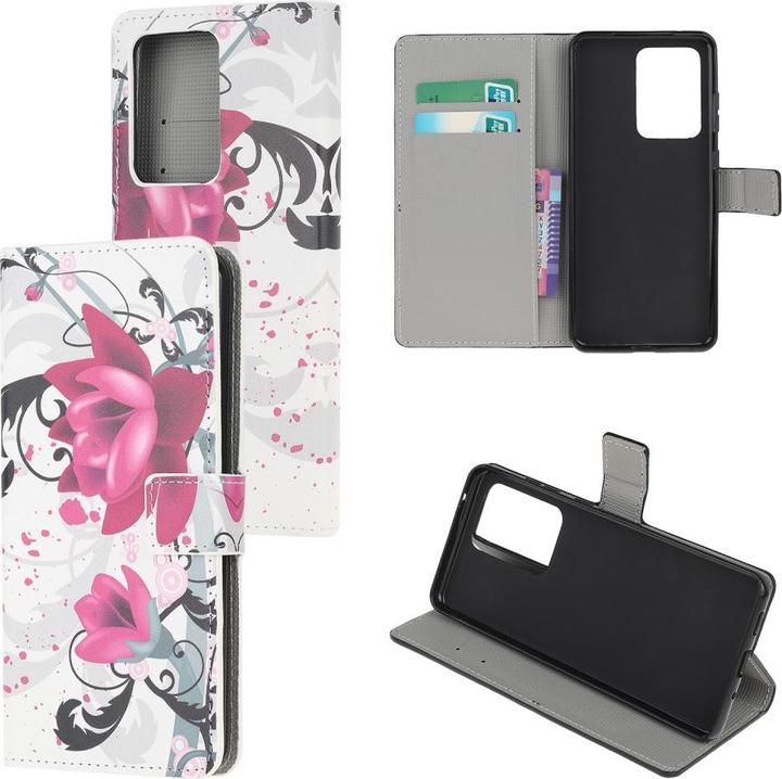 Produktbild Cover-Discount Galaxy S21 Ultra - Leder Hülle Lotus Blüte (Samsung Galaxy S21 Ultra)