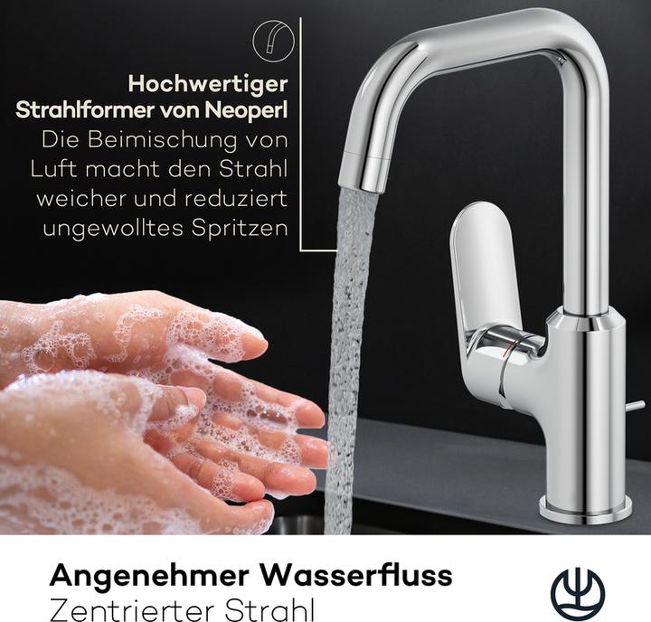Image du produit Kludi X1 Mitigeur de lavabo avec commande latérale, avec vidage