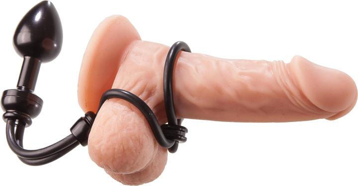 Image du produit Malesation Cock-Grip avec plug en aluminium petit, noir (0.50 cm)