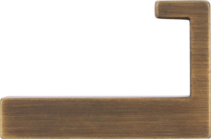 Produktbild Siro MantelHaken Doradus GarderobenHaken 15x61mm, Haken ZN Messing schwarz gebürstet