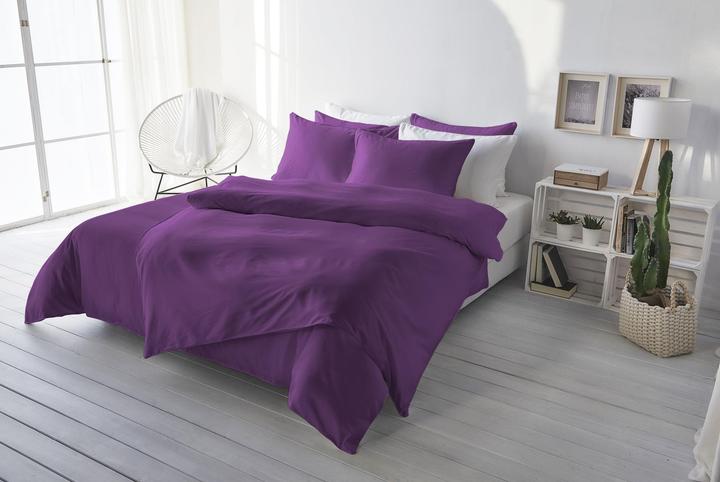 Image du produit Living Home Uni satin (Set de linge de lit, 160 x 210 cm, 50 x 70 cm)