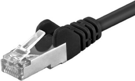 Actual product image Goobay CAT 5e patch cable, F/UTP, black, 50 m (F/UTP, CAT5e, 50 m)