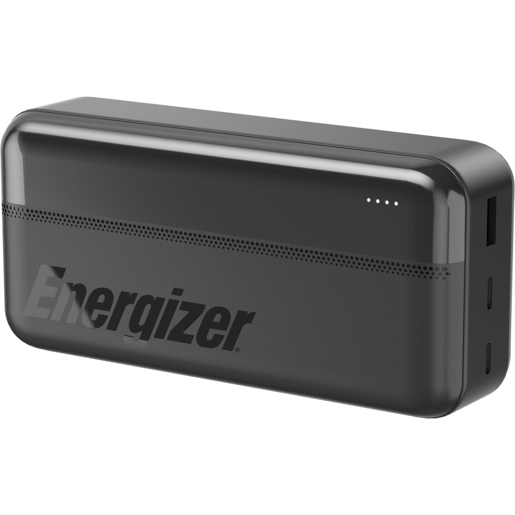 Energizer Powerbank 30000 mAh 15W UE30050CC schwarz (30000 mAh), Powerbank, Schwarz