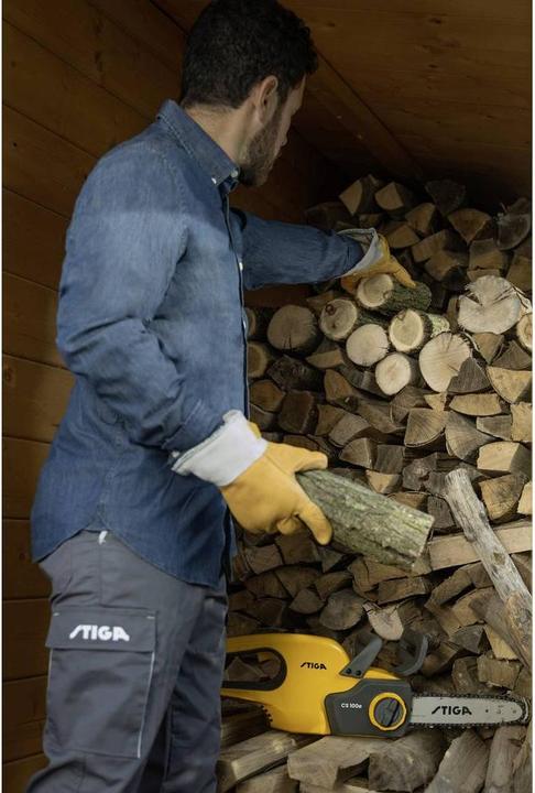 Actual product image Stiga CS 100e Battery chain saw incl. battery, incl. charger Bar length 250mm (Battery chain saw)